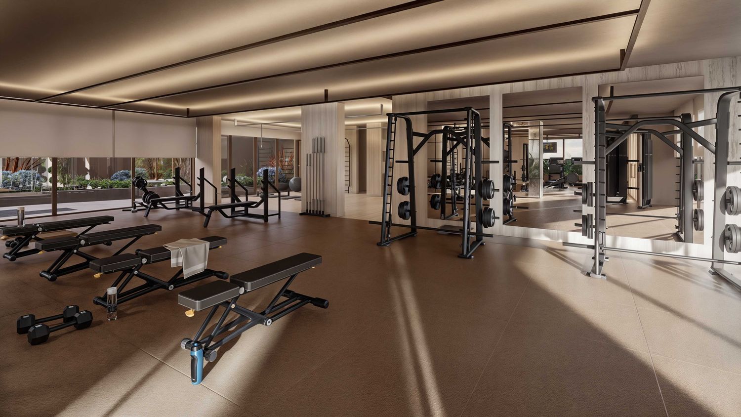 Academia do Portovelas com equipamentos de musculação